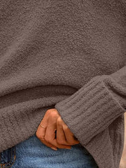 Women's Oversized Sweaters Fuzzy Chunky Warm Pullover Sweater